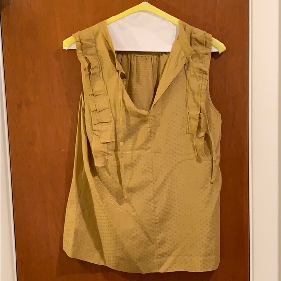 MADEWELL Olive Ruffle Tank - Picture 2 of 2
